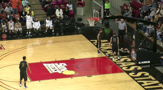 Defender Collapses After Victor Dukes Dunk