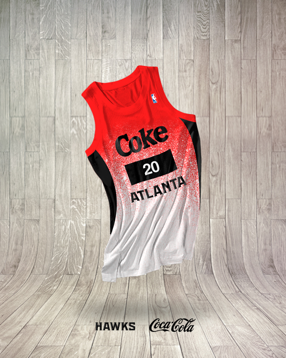 Atlanta Hawks Jersey - Coca Cola
