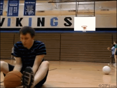 Basketball Trick Shot Fail
