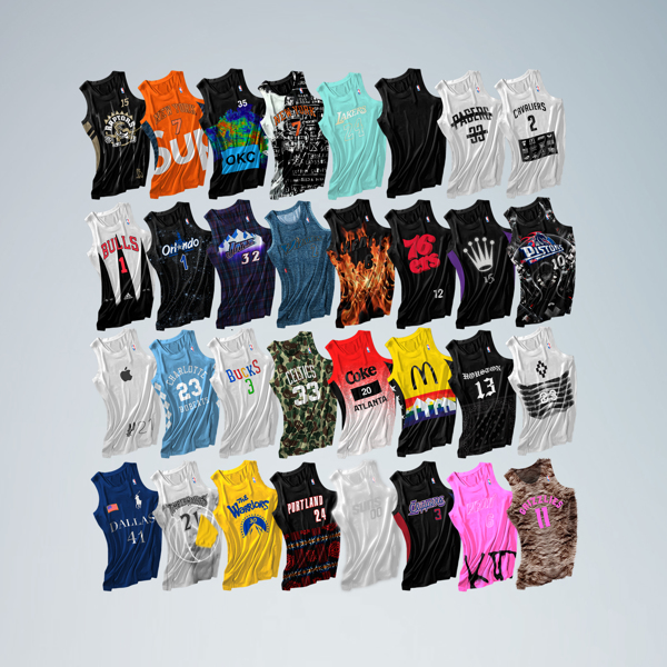 NBA Jerseys Designed by Brands